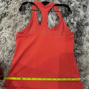 Lululemon Power Y / Racerback Tank – Coral Red